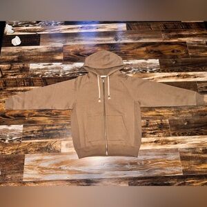 Wonder Looper Zip Hoodie - Iron Mordant Foxfibre® Double Heavyweight